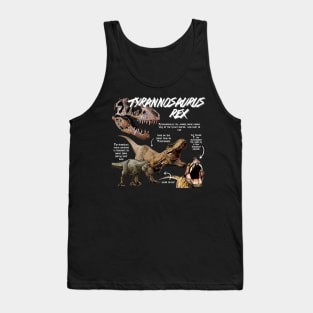 Tyrannosaurus Rex Fun Facts Tank Top